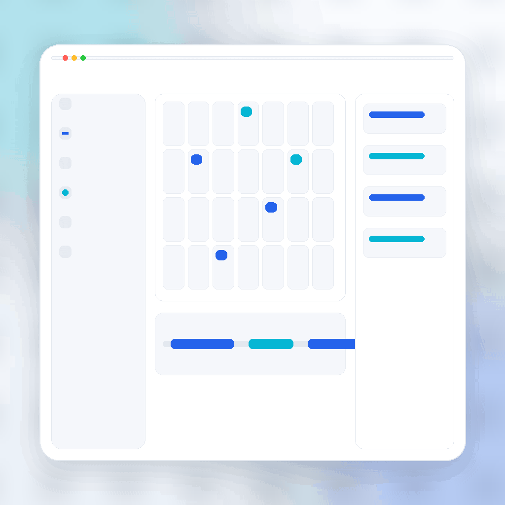 Plan: calendar and scheduler