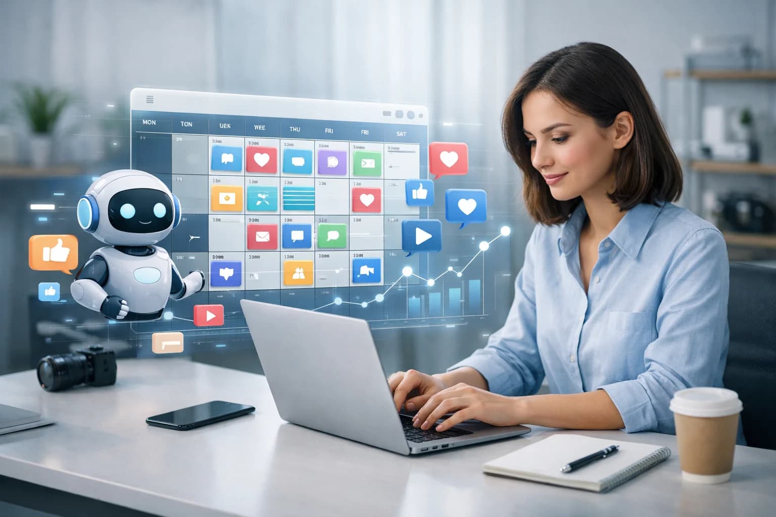 Professional visualization of how to plan a concepts with modern design elements and business context