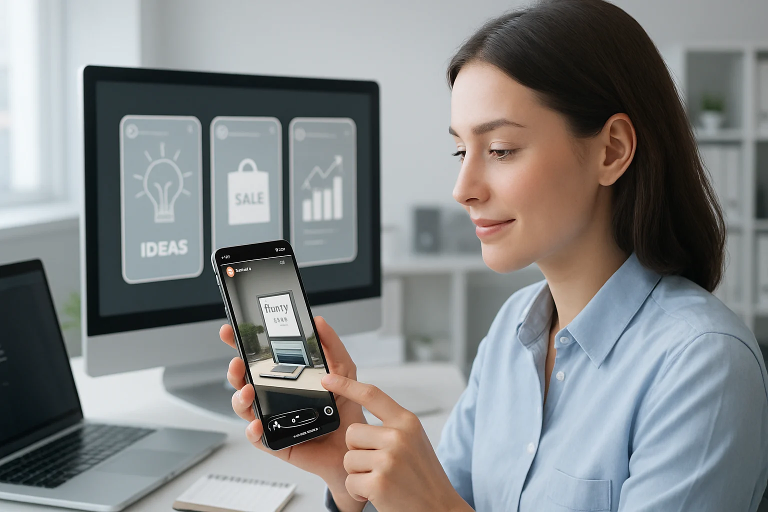 Colorful smartphone displaying engaging Instagram Stories showcasing creative ways to use Instagram Stories for business.