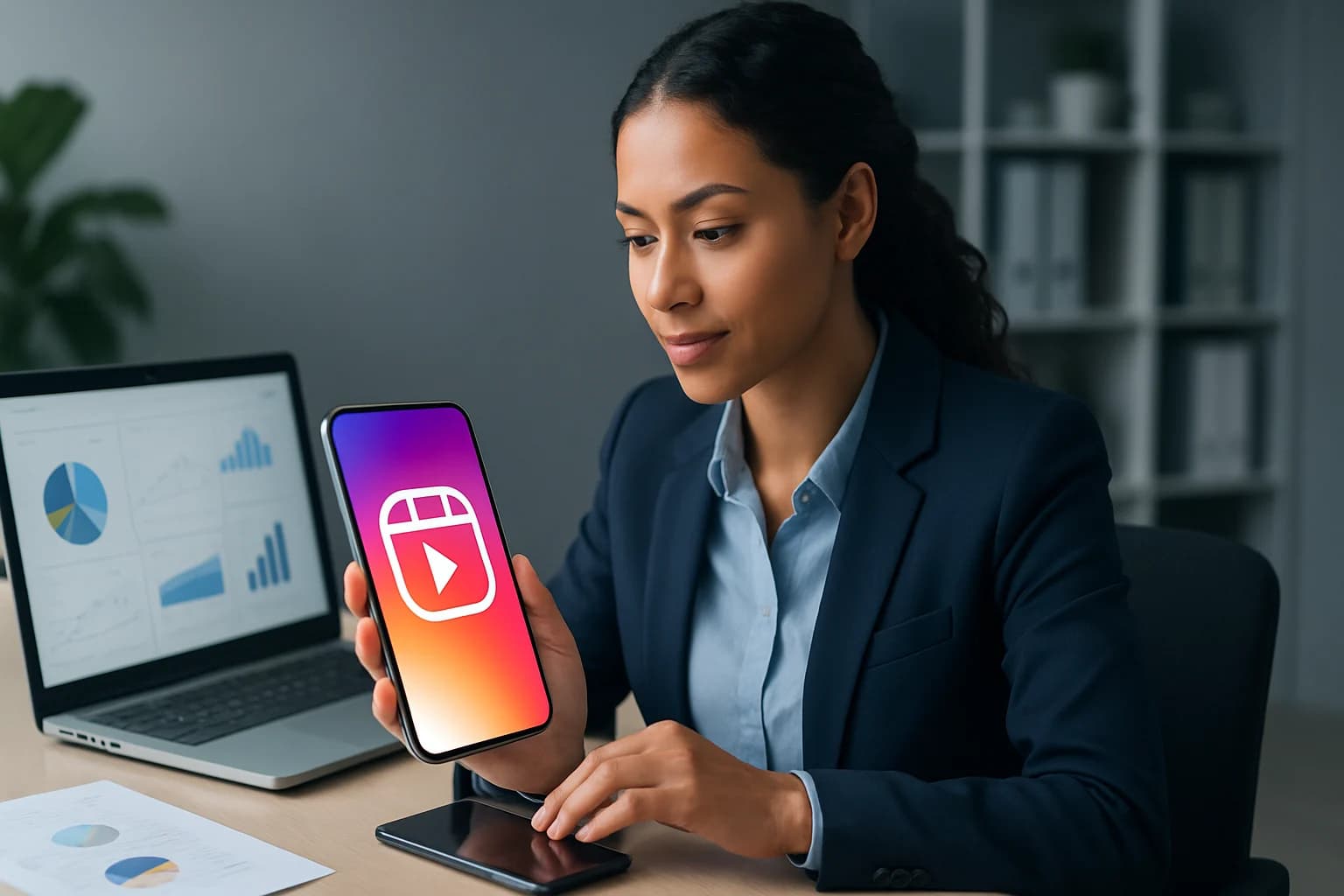 Creative team brainstorming ideas for mastering Instagram Reels strategy for business growth in 2024.