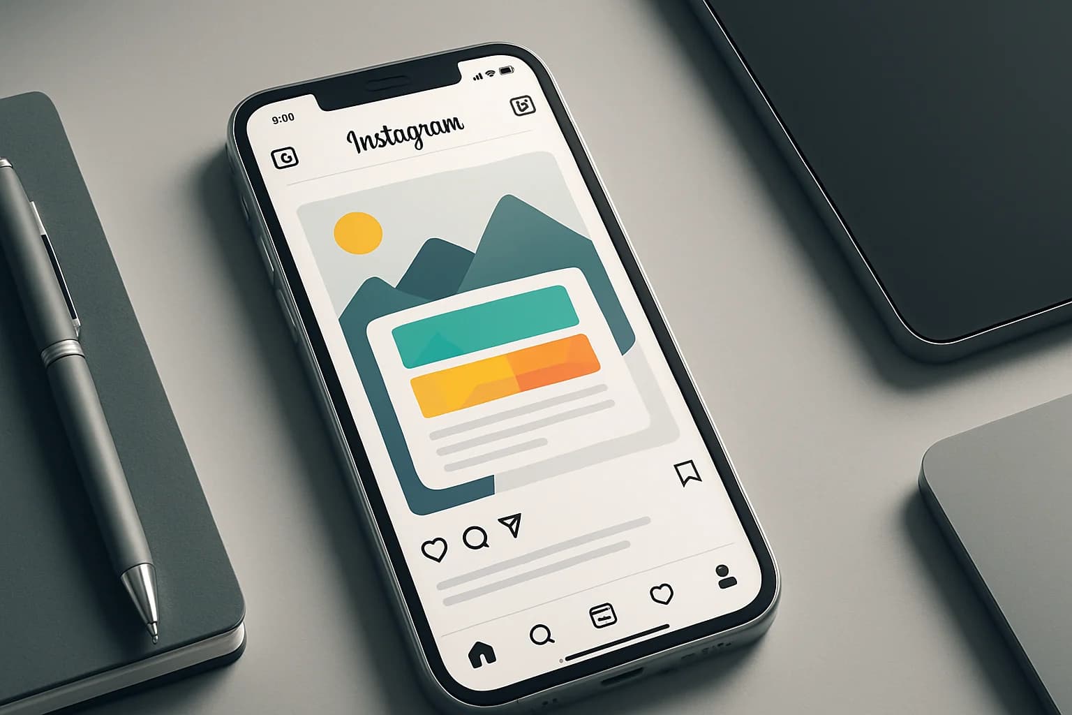 Colorful Instagram posts showcasing diverse visual storytelling techniques for Instagram engagement and success.