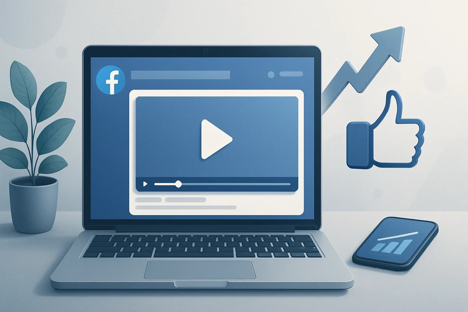 Engaging video content displayed on a smartphone illustrating how to boost organic reach on Facebook using video content.