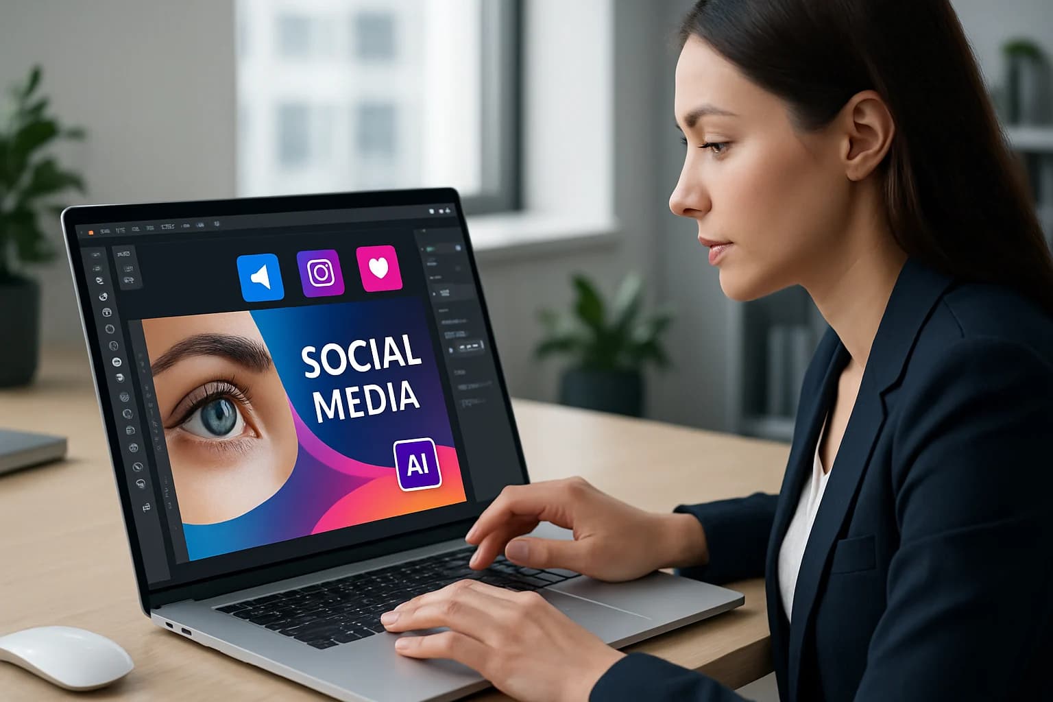 Vibrant social media banners showcasing creative designs generated by AI tools and techniques.