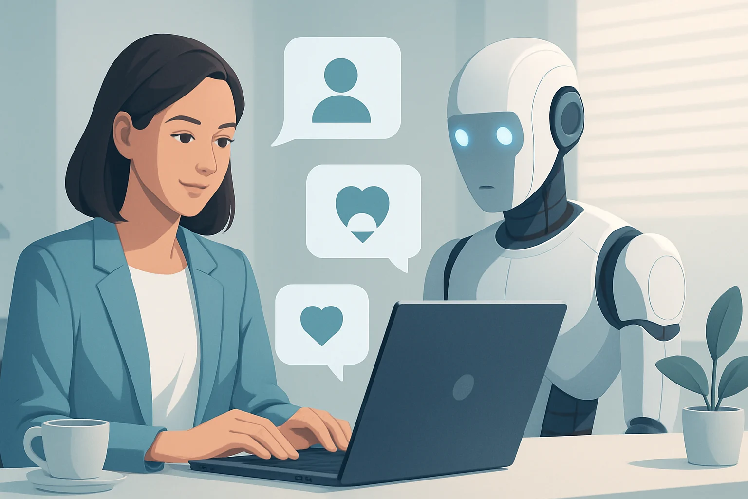 Colorful infographic showcasing the role of AI in social media community management strategies.