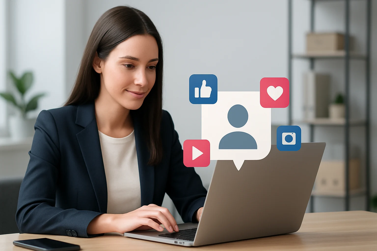 Colorful infographic illustrating strategies on how to use social media for brand awareness campaigns.