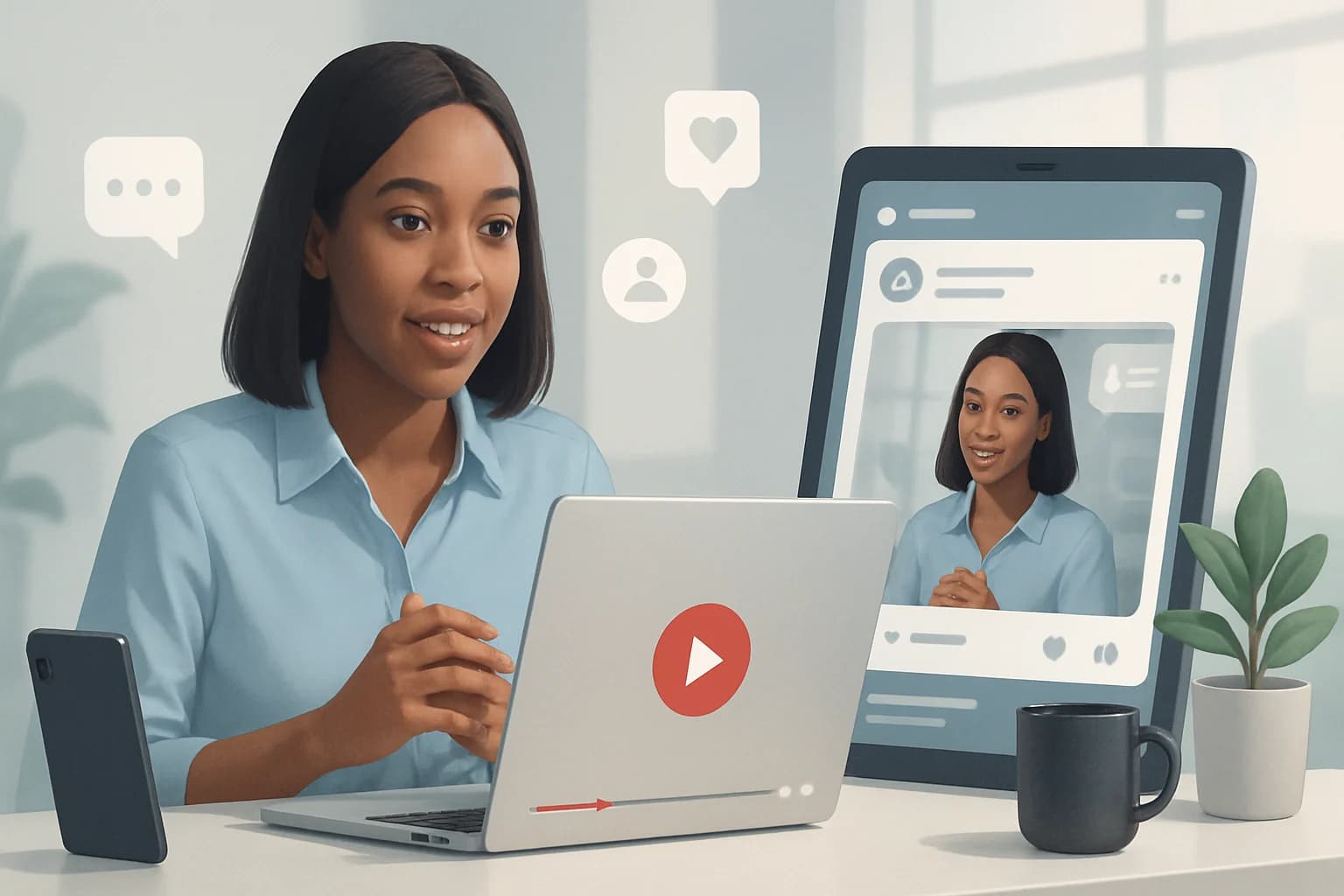 Engaging video testimonials showcased on social media platforms to build trust effectively.