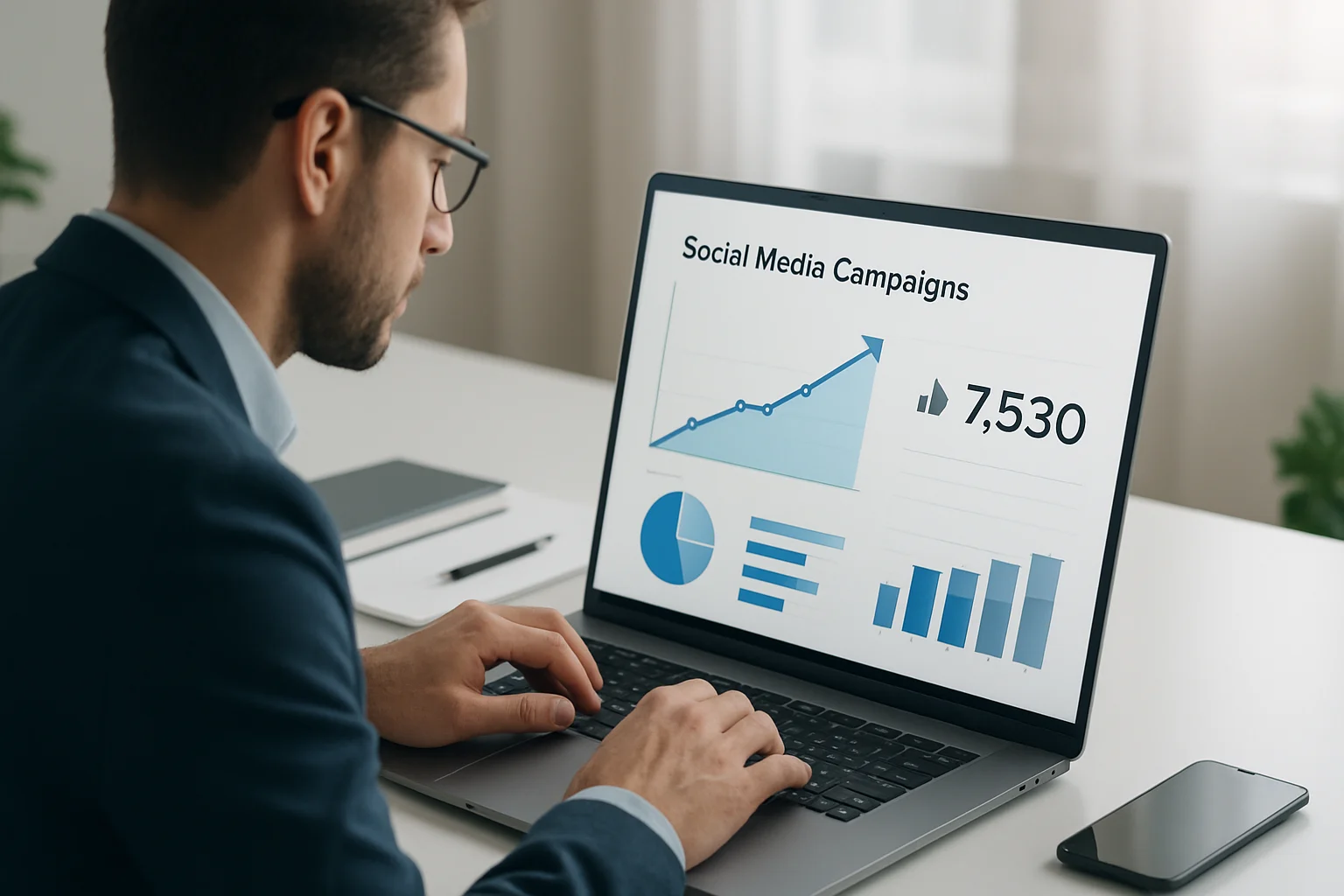 Colorful infographic illustrating key metrics for how to measure the success of your social media campaigns.