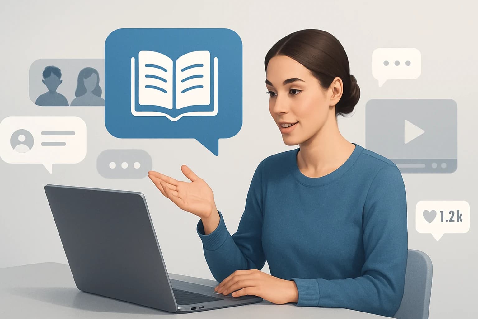 Creative team brainstorming storytelling ideas for how to engage your audience with storytelling on social media.