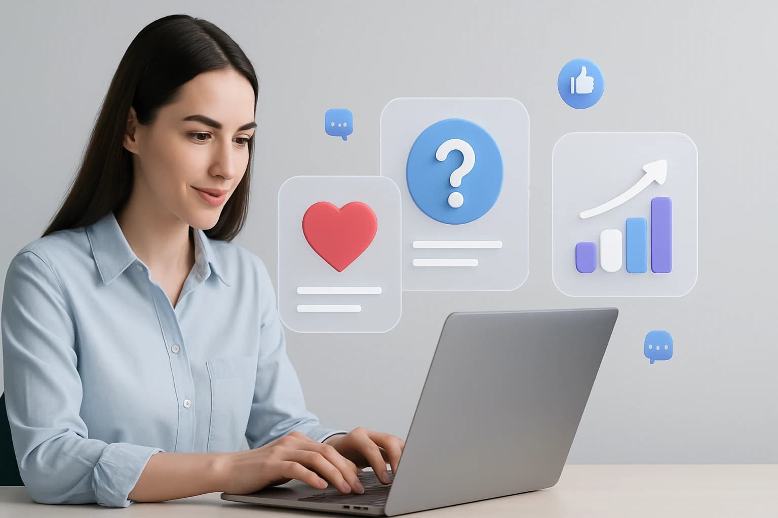 Colorful infographic illustrating strategies for creating interactive content for social media engagement.