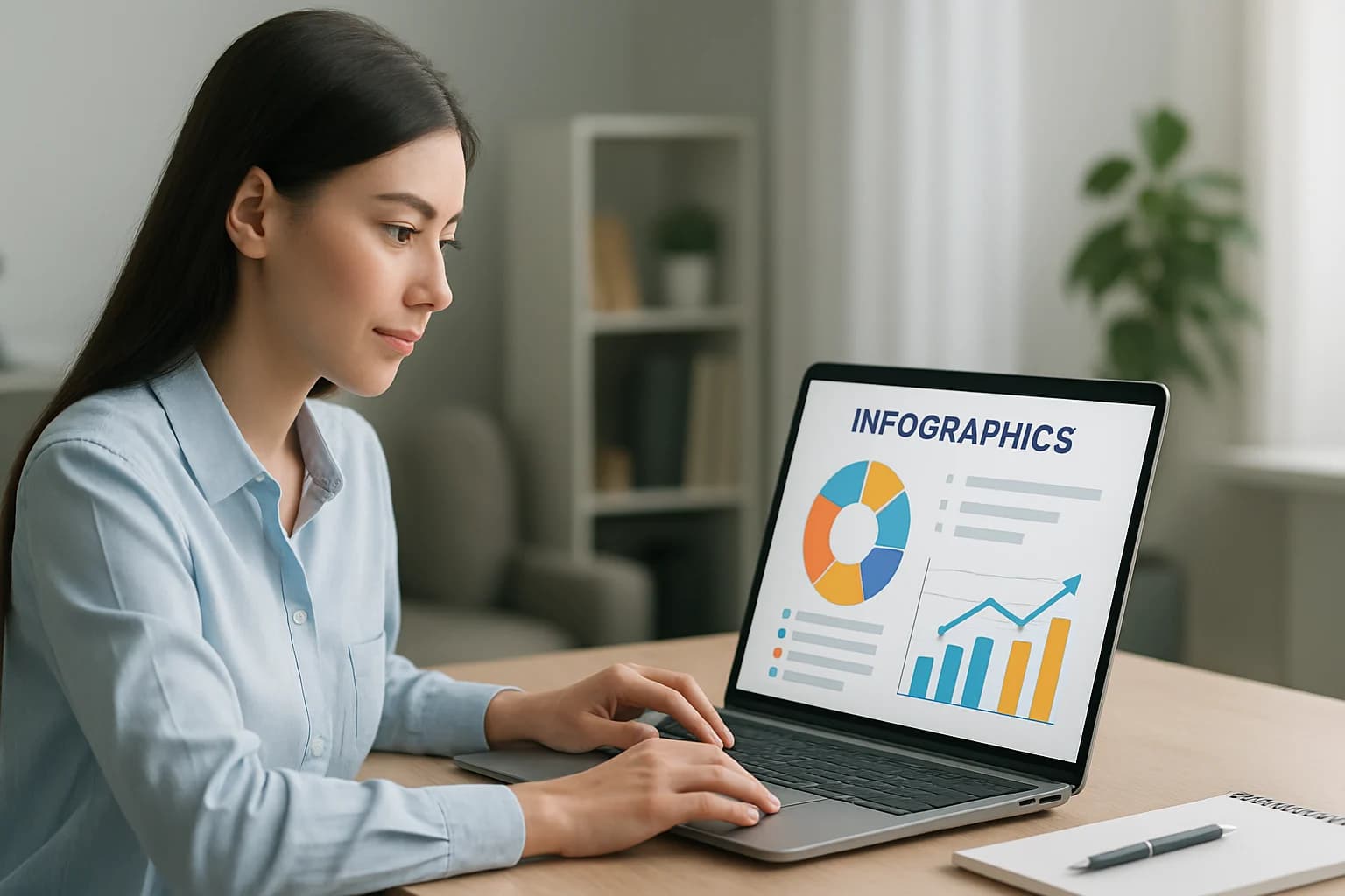 Colorful infographic layout showcasing tips on how to create engaging infographics for social media