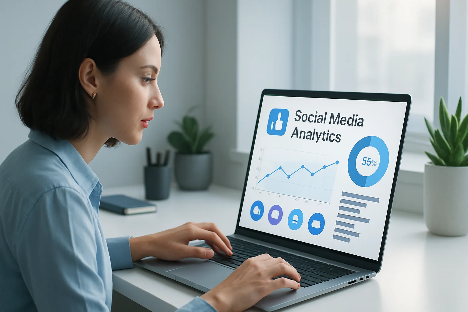 Colorful charts and graphs illustrating how to make the most of social media analytics tools.