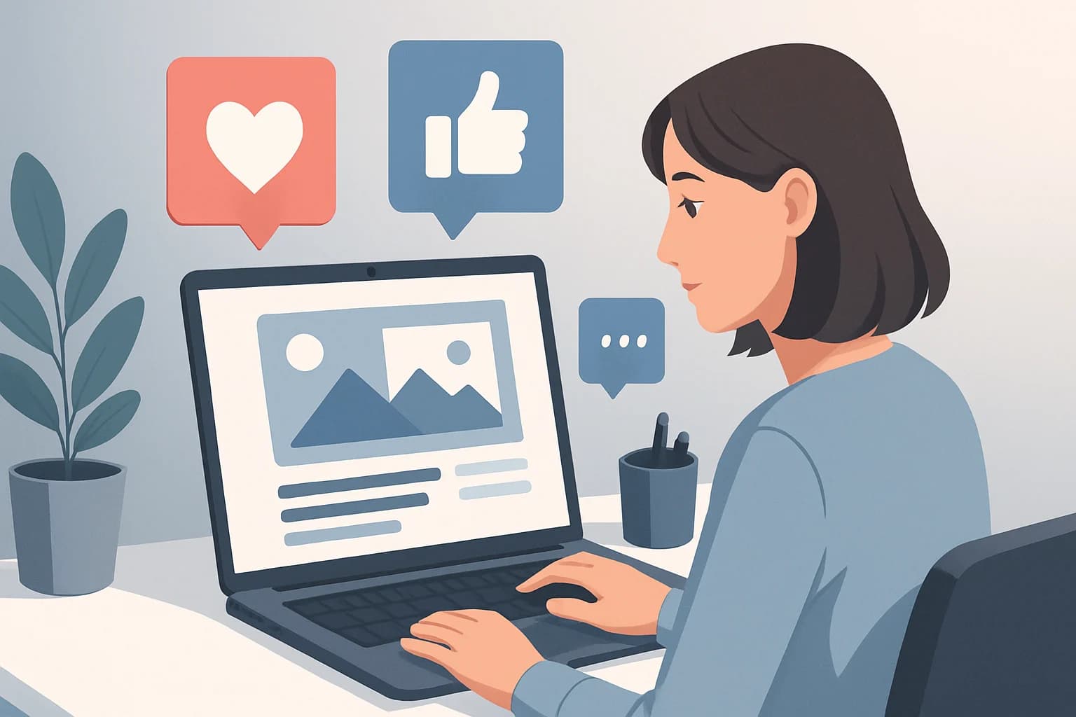 Colorful social media graphics showcasing design techniques that effectively convert audiences online.