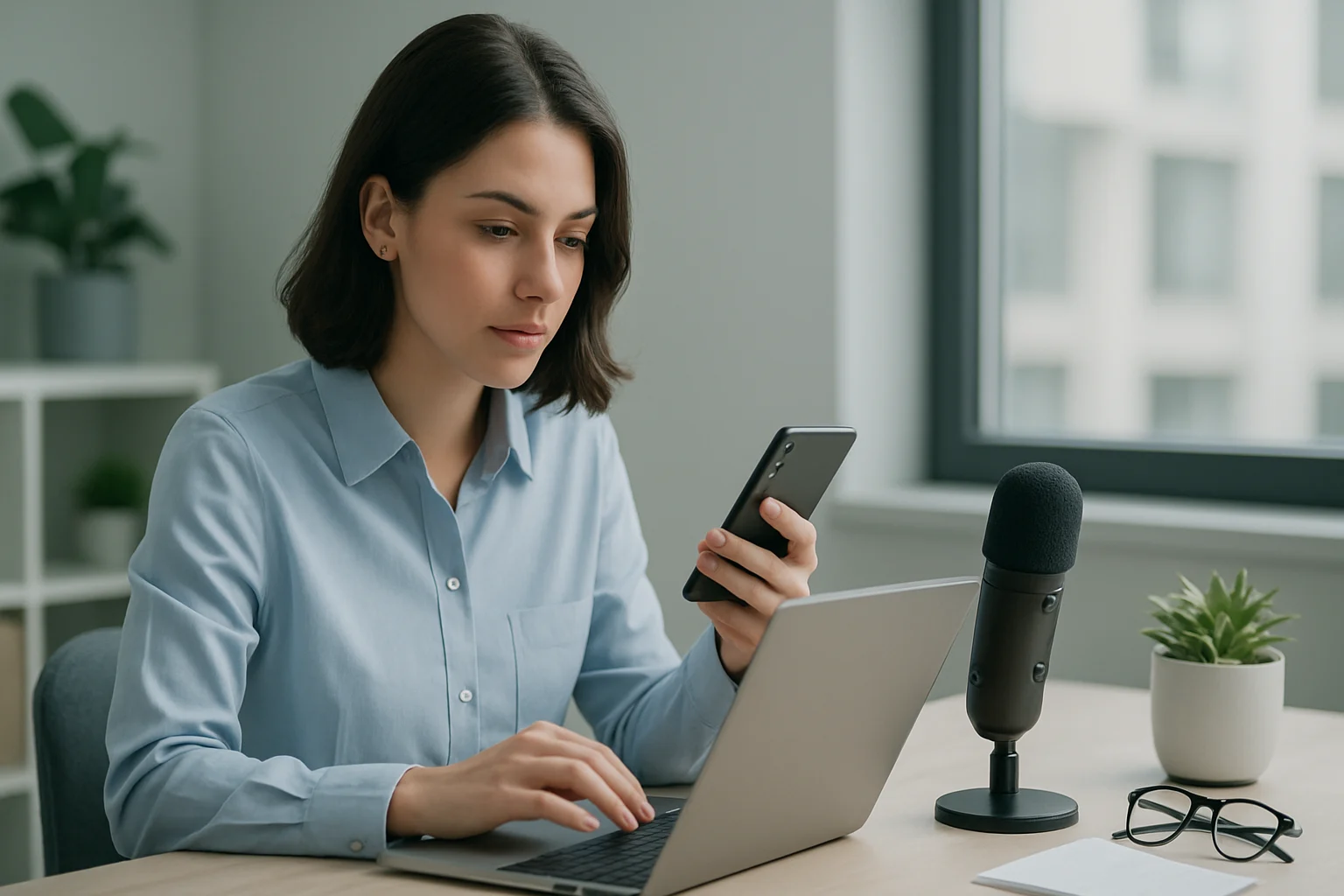 Colorful speech bubbles with brand logos illustrating how to create a brand voice on social media.