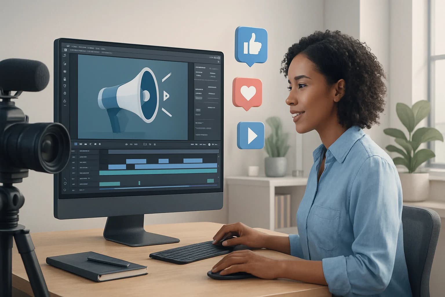 Colorful video ad examples showcasing tips for creating high-quality video ads for social media.