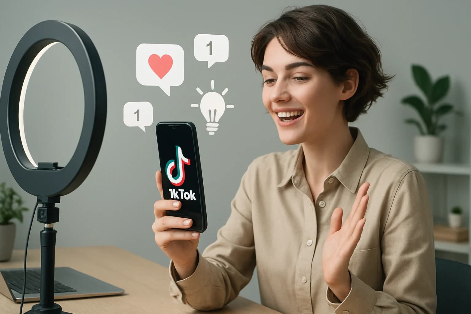 Creative TikTok content ideas illustrated with vibrant visuals and engaging user interactions showcasing how to boost engagement on TikTok with unique content.