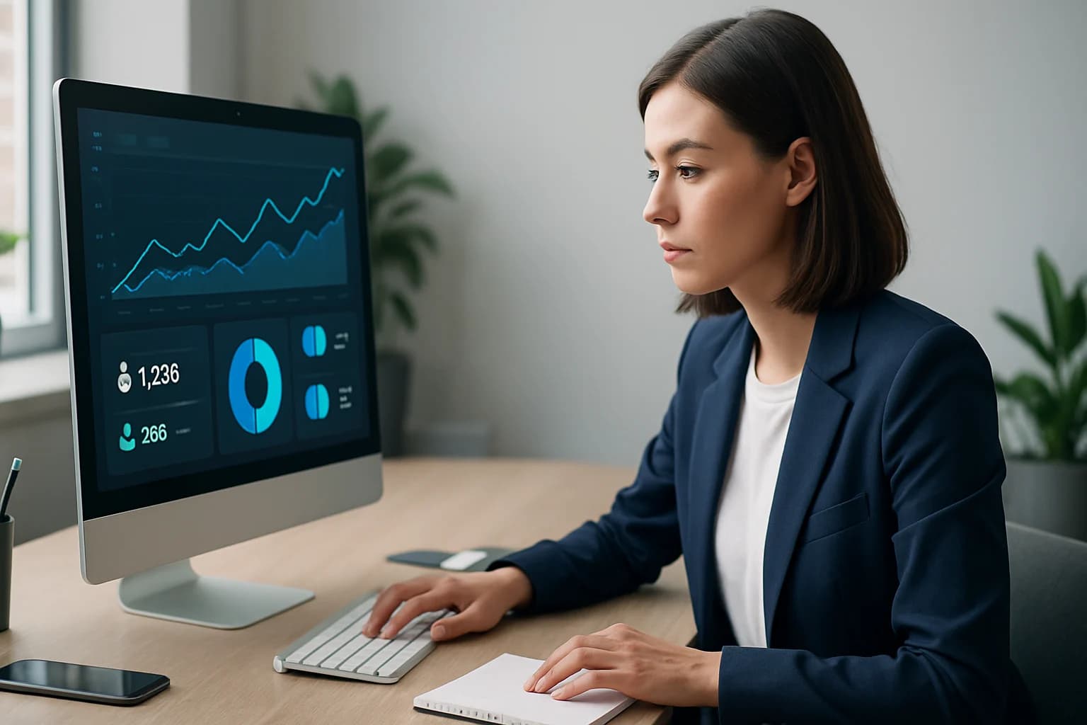 Colorful infographic illustrating key metrics for leveraging analytics for better content creation on social media.