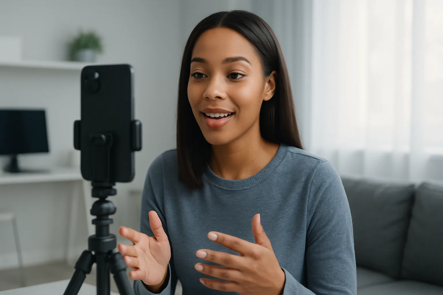 Creative team brainstorming ideas for how to create compelling user-generated content (UGC) videos.