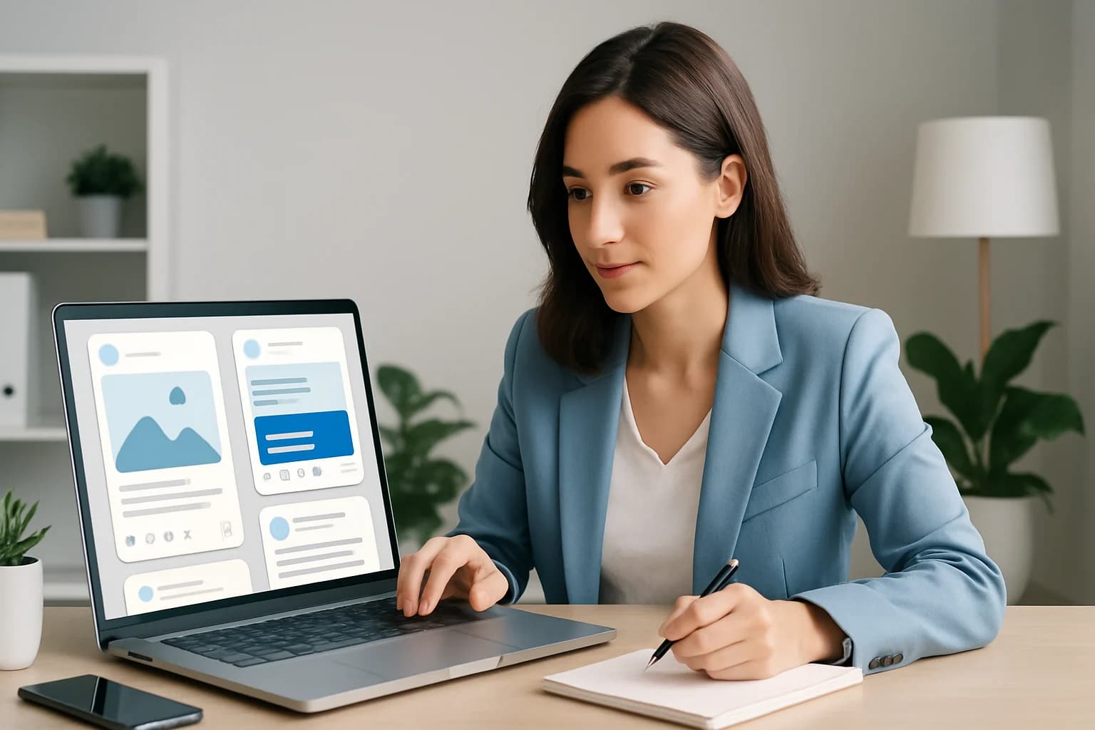 Colorful social media post designs showcasing best practices for designing social media posts.