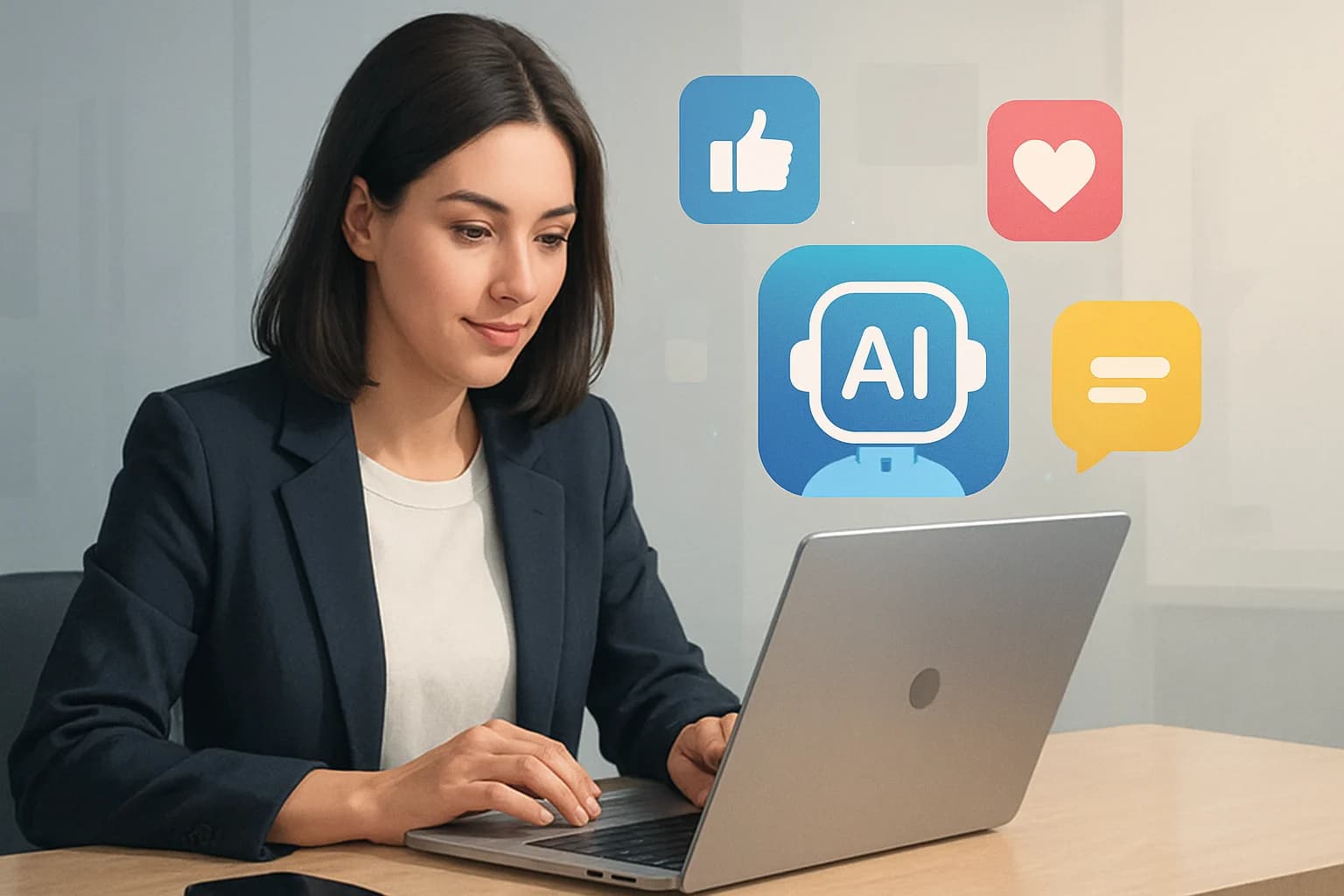 Colorful social media posts created with AI tools, showcasing innovative design and content ideas for engagement.