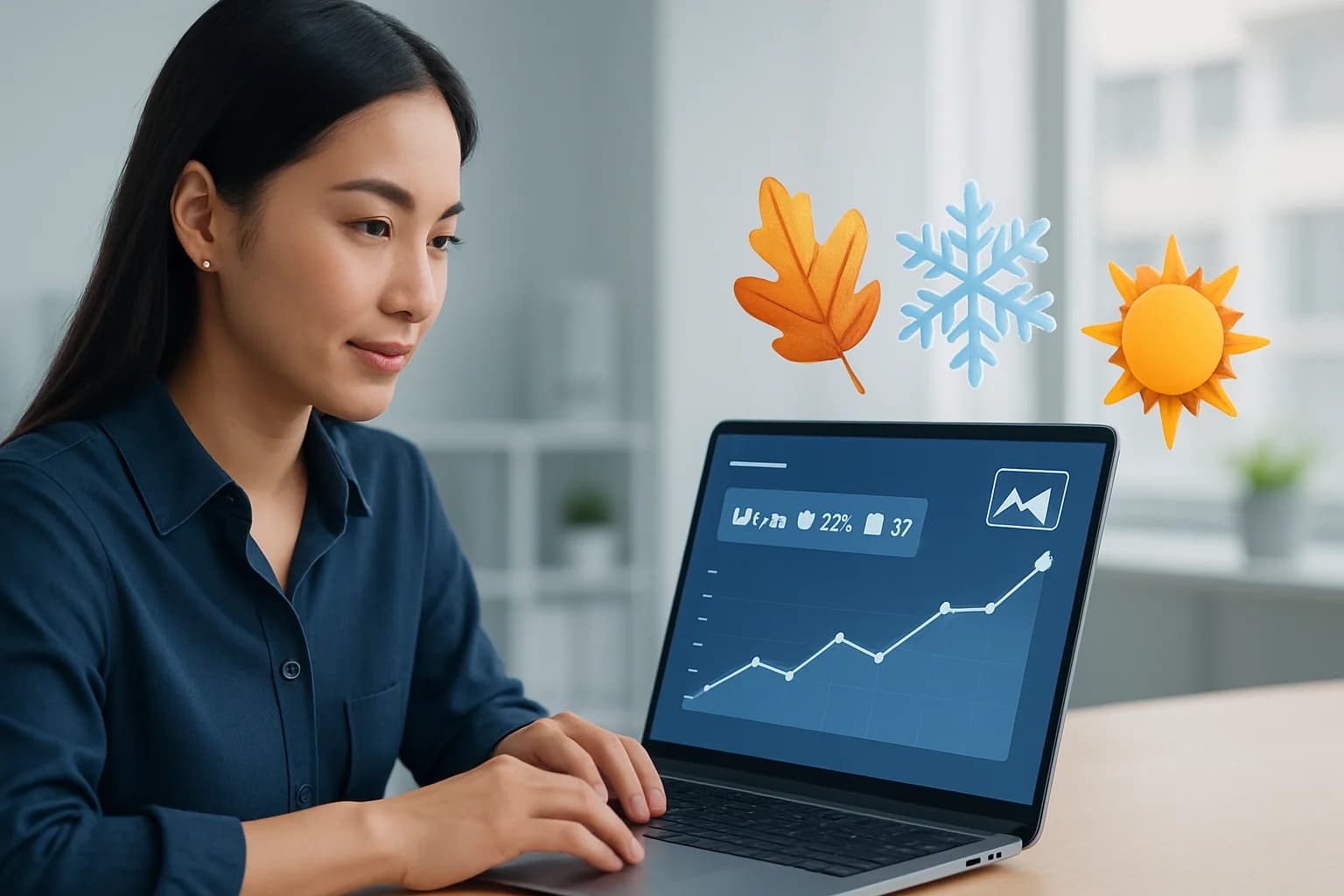 Colorful calendar highlighting seasonal events, illustrating how to leverage seasonal trends in social media content.