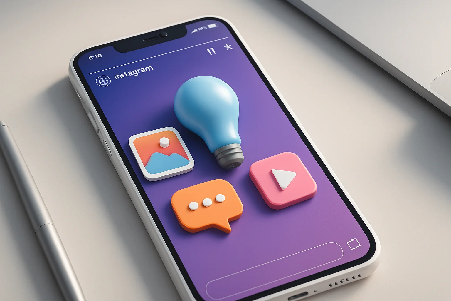 Colorful collage of creative content ideas for Instagram Stories, featuring engaging visuals and templates.