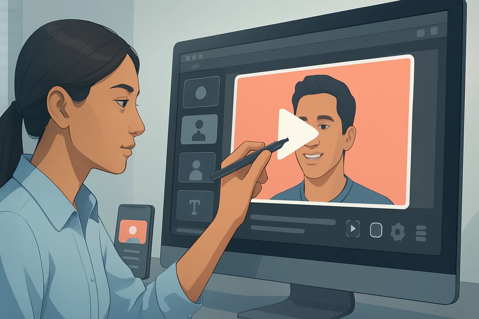 Colorful video thumbnails showcasing creative designs and text for social media engagement strategies.