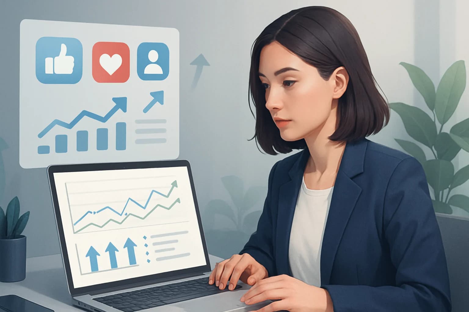 Colorful infographic illustrating how to track social media trends for content ideas effectively.