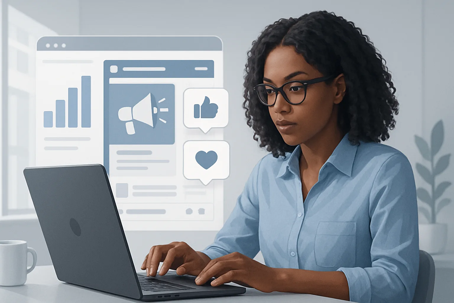 Colorful infographic illustrating strategies on how to optimize social media ads for better engagement.